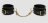 Черные оковы на ноги Bound to You Faux Leather Ankle Cuffs 