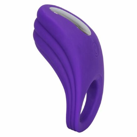 Фиолетовое эрекционное виброкольцо Silicone Rechargeable Passion Enhancer 