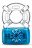 Синее эрекционное виброкольцо One Night Stand Vibrating C-Ring 