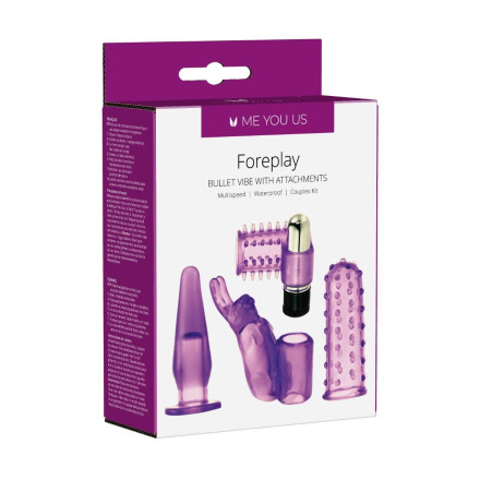 Фиолетовый вибронабор Foreplay Couples Kit 