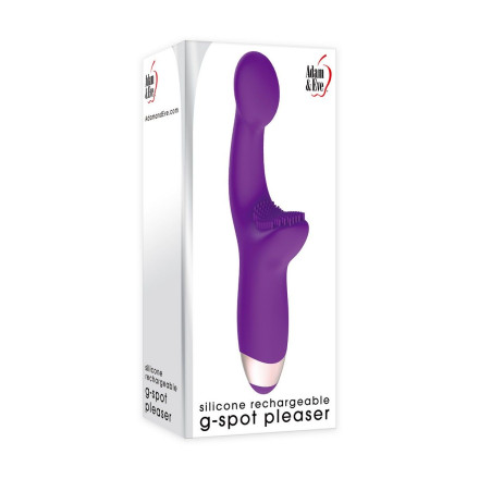 Фиолетовый массажёр для G-точки G-Spot Pleaser - 19 см. 