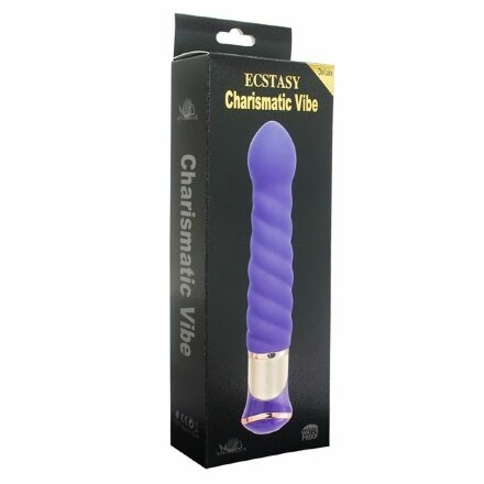 Фиолетовый вибратор-ротатор ECSTASY Deluxe Charismatic Vibe - 21 см. 