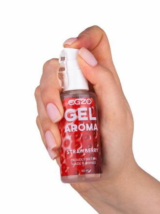 Интимный лубрикант EGZO AROMA с ароматом клубники - 50 мл. 