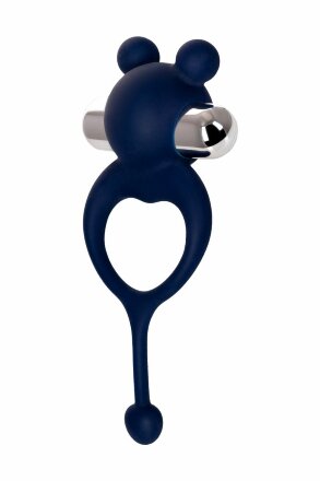 Синее виброкольцо с хвостиком JOS MICKEY 