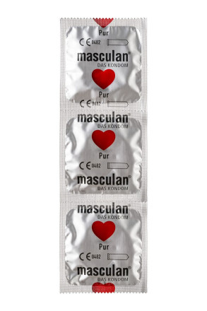 Супертонкие презервативы Masculan Pur - 3 шт. 