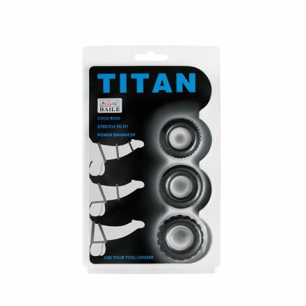 Набор Titan из 3 эрекционных колец, имитирующих автомобильные шины 