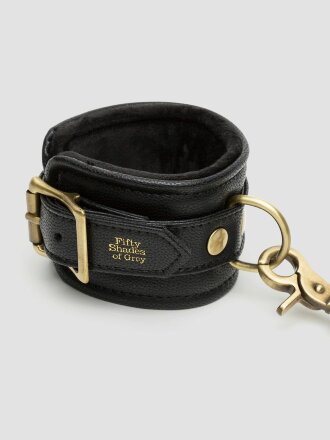 Черные наручники Bound to You Faux Leather Wrist Cuffs 