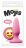 Розовая силиконовая пробка среднего размера Emoji ILY - 10,2 см.  