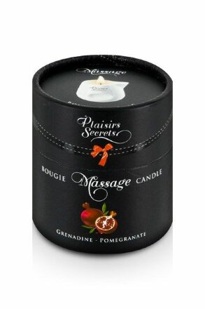 Массажная свеча с ароматом граната Bougie de Massage Gourmande Grenadine - 80 мл. 