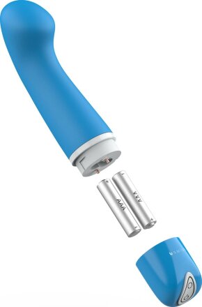 Голубой G-вибростимулятор Bdesired Deluxe Curve - 15,2 см. 