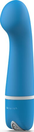 Голубой G-вибростимулятор Bdesired Deluxe Curve - 15,2 см. 