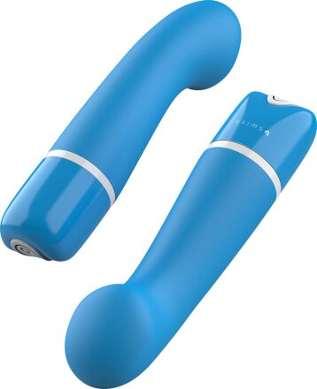 Голубой G-вибростимулятор Bdesired Deluxe Curve - 15,2 см. 