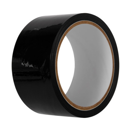 Черная лента для бондажа Black Bondage Tape - 20 м. 