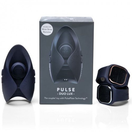 Инновационный мастурбатор PULSE Duo Lux с 2 пультами-часами 