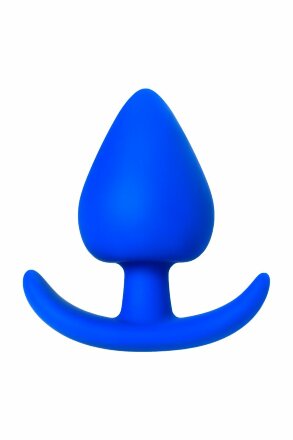 Синяя коническая пробочка из силикона - 11,5 см.  