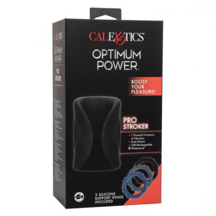 Черный вибромастурбатор Pro Stroker 