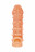 Телесная закрытая насадка с пупырышками Cock Sleeve Size S - 13,8 см. 