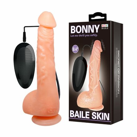 Телесный вибратор-реалистик Bonny - 24 см. 