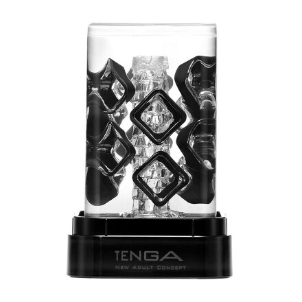 Прозрачный мастурбатор Tenga Crysta Bloc 