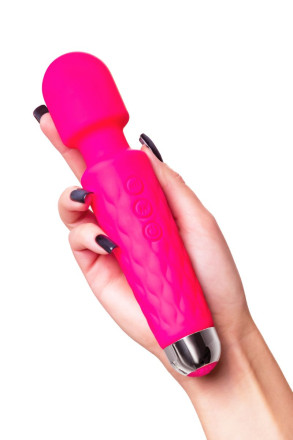 Розовый жезловый вибратор Peony - 20,5 см. 