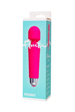Розовый жезловый вибратор Peony - 20,5 см. 