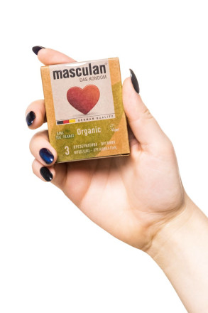 Экологически чистые презервативы Masculan Organic - 3 шт. 