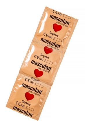 Экологически чистые презервативы Masculan Organic - 3 шт. 