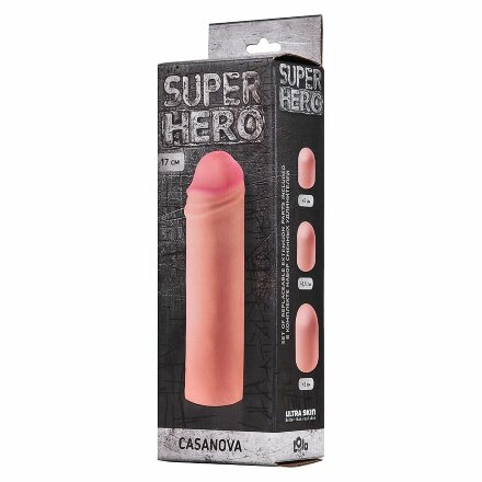 Фаллоудлинитель SUPER HERO Casanova - 18 см. 