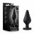 Черная анальная пробка с основанием-сердечком Fuck Me Butt Plug - 7,5 см. 