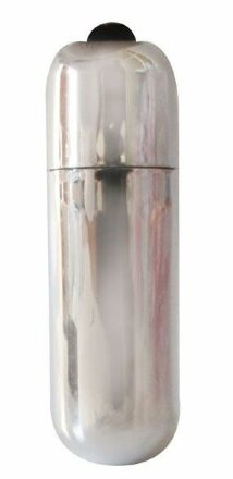 Серебристая вибропуля Erowoman-Eroman - 5,5 см. 