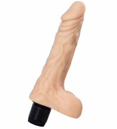 Телесный мультискоростной вибратор-реалистик A-toys - 19,8 см. 