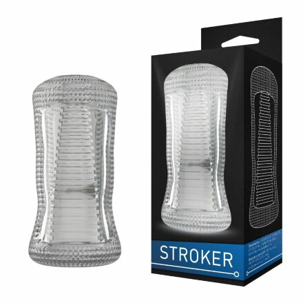 Прозрачный двухсторонний мастурбатор STROKER №1 
