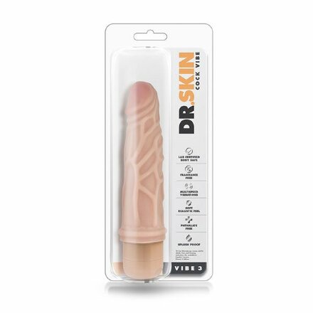 Телесный вибратор Cock Vibe 3 - 18,4 см. 
