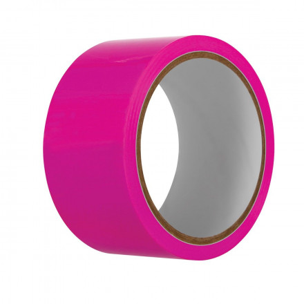 Розовая лента для бондажа Pink Bondage Tape - 20 м. 