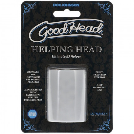 Прозрачный мастурбатор Helping Head 