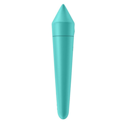 Бирюзовый мини-вибратор Ultra Power Bullet 8 