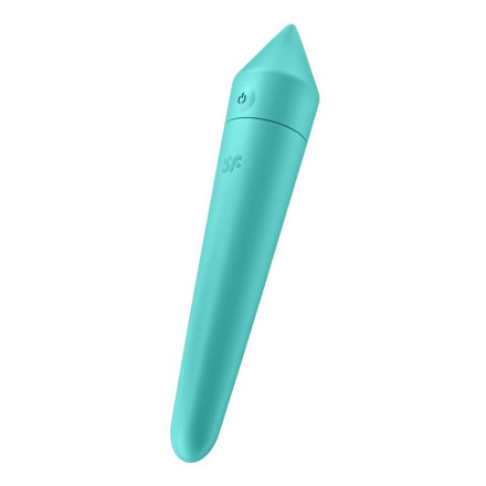 Бирюзовый мини-вибратор Ultra Power Bullet 8 