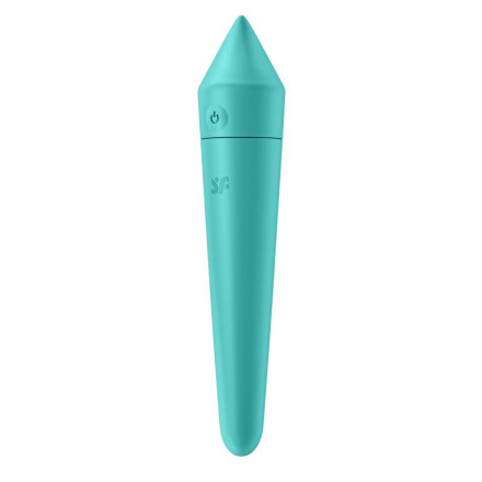 Бирюзовый мини-вибратор Ultra Power Bullet 8 