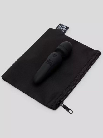 Черный мини-wand Sensation Rechargeable Mini Wand Vibrator - 10,1 см. 