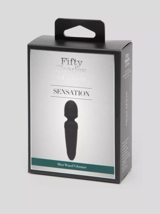 Черный мини-wand Sensation Rechargeable Mini Wand Vibrator - 10,1 см. 