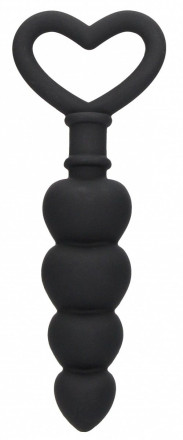 Черная анальная елочка Anal Love Beads - 15,3 см. 