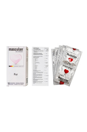 Супертонкие презервативы Masculan Pur - 10 шт. 