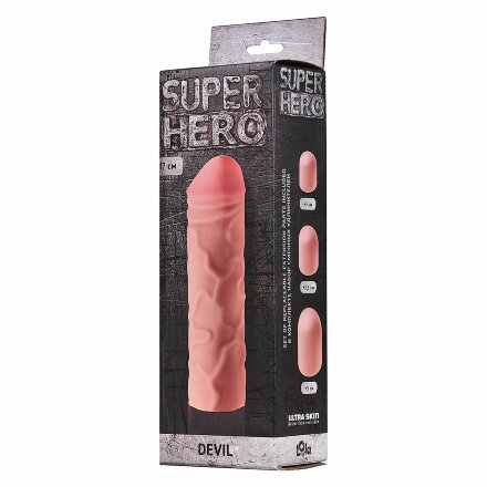 Фаллоудлинитель SUPER HERO Dewil - 17,5 см. 