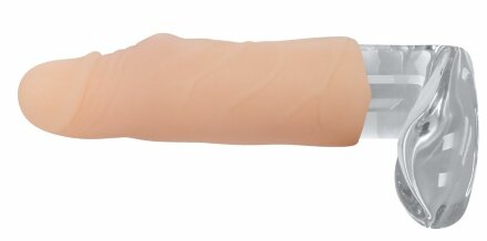 Телесная насадка на пенис Nature Skin - 15,5 см. 