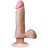 Вибромассажер-реалистик телесного цвета на присоске The Realistic Cock Vibrating 6” - 21,6 см. 