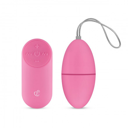 Розовое виброяйцо Vibrating Egg с пультом ДУ 