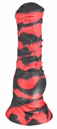 Красно-черный фаллоимитатор &quot;Пони large&quot; - 26 см.