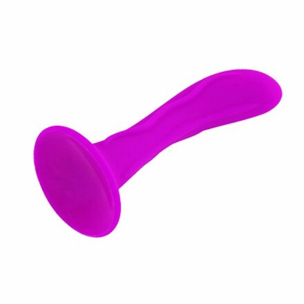 Лиловая анальная пробка Booty Passion с присоской - 13,5 см. 