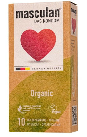 Экологически чистые презервативы Masculan Organic - 10 шт. 