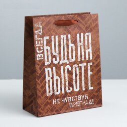 Подарочный пакет &quot;Не чувствуй преград&quot; - 40 х 31 см.